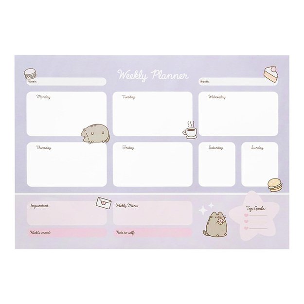 Pusheen – Savaitės planuotojas iš „Moments“ kolekcijos 54 puslapiai A3 8