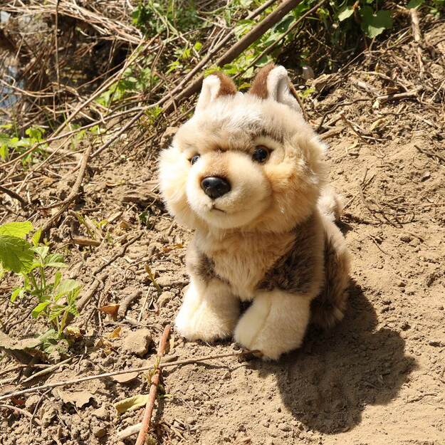 Pliušinis vilkas 18 cm EKOLOGIŠKAS 5