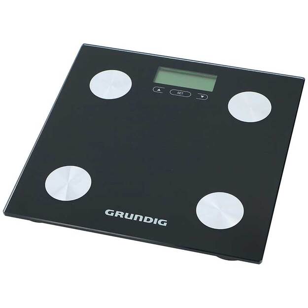 Grundig - electronic bathroom scale, body weight analysis, BMI, up to 180 kg 5