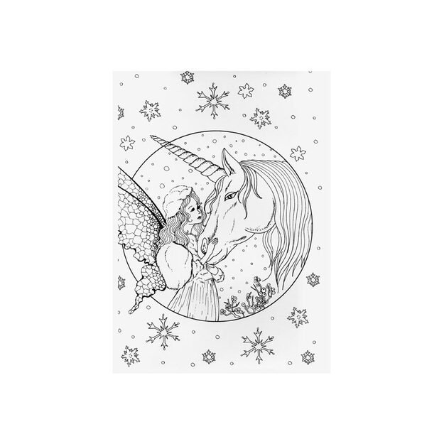 Antistresiniai spalvinimo puslapiai Vienaragiai 3 5