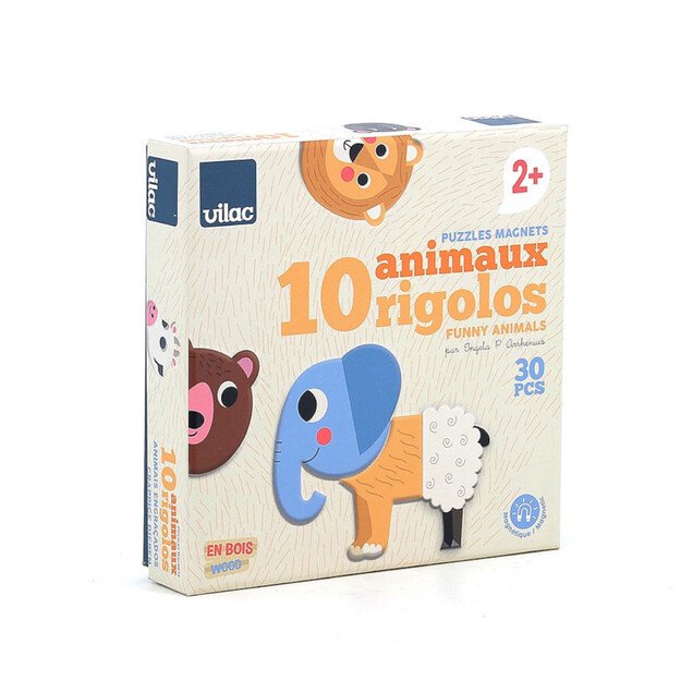 Vilac Wooden magnets Funny animals 2