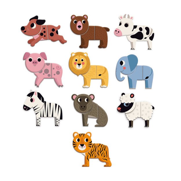 Vilac Wooden magnets Funny animals 1