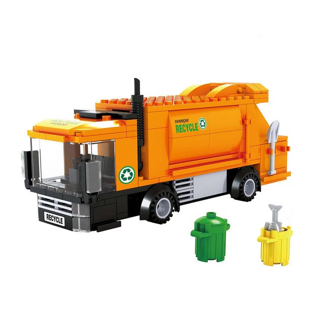 BLOXO šiukšliadėžės konstravimo rinkinys, 209 dalys