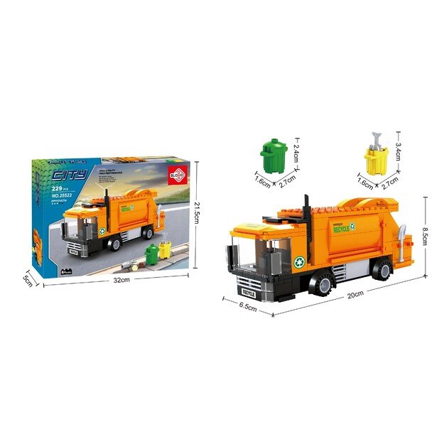 BLOXO šiukšliadėžės konstravimo rinkinys, 209 dalys 5