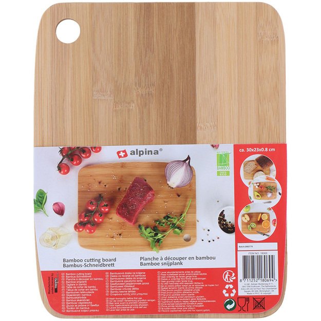 Alpina - pjaustymo lenta iš bambuko medienos 30x23 cm 9
