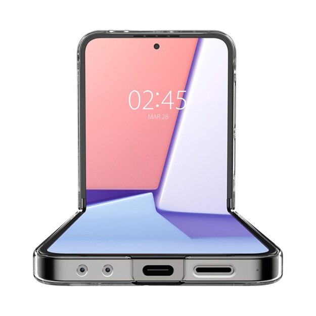 „Spigen Airskin“ – „Samsung Galaxy Z Flip 6 / 7 FE“ dėklas (krištolo skaidrumo) 9