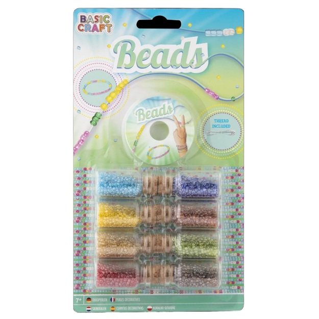 Dekoratyvinių karoliukų rinkinys stiklainiuose 2