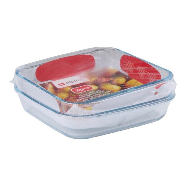 Alpina - Stiklinių, karščiui atsparių indų rinkinys (2 dalys) 3