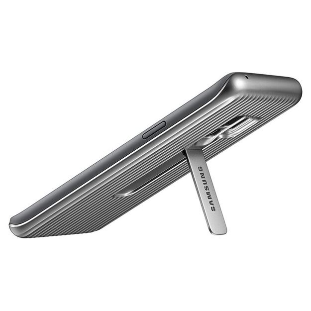 „Samsung“ apsauginis stovas dangtelis – „Samsung Galaxy S9“ dėklas su atrama (sidabrinis) 26