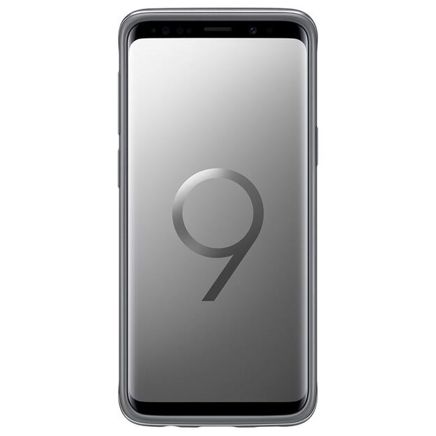 „Samsung“ apsauginis stovas dangtelis – „Samsung Galaxy S9“ dėklas su atrama (sidabrinis)