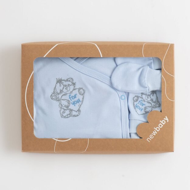 5 dalių nėščiosioms skirtas komplektas „New Baby Classic“, mėlynas, 50 dydis, 50