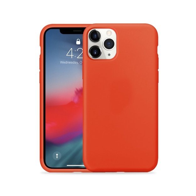 Crong spalvos dangtelis – lankstus dėklas, skirtas iPhone 11 Pro (raudonas) 13