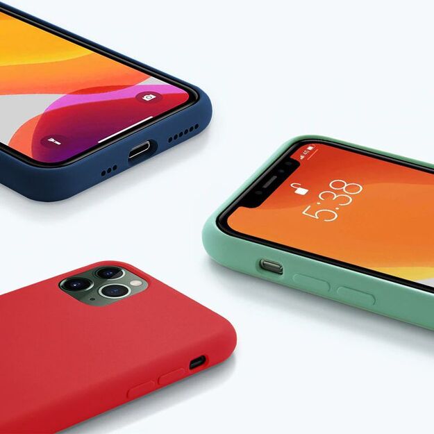 Crong spalvos dangtelis – lankstus dėklas, skirtas iPhone 11 Pro (raudonas) 21