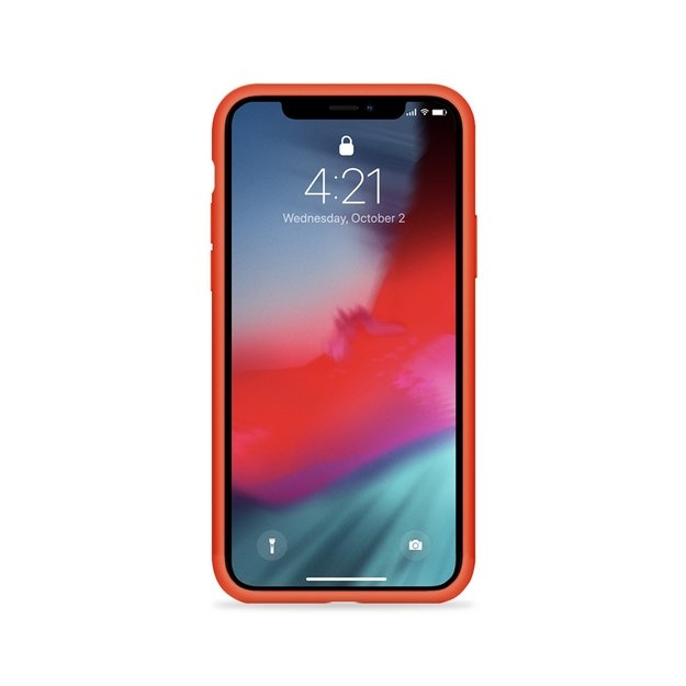 Crong spalvos dangtelis – lankstus dėklas, skirtas iPhone 11 Pro (raudonas)