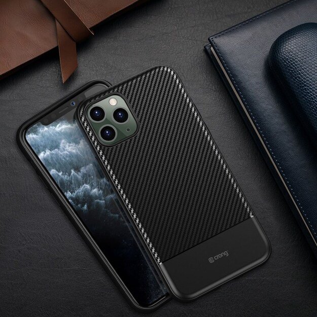 Crong Prestige anglies dangtelis – apsauginis dėklas, skirtas iPhone 11 Pro Max (juodas) 9