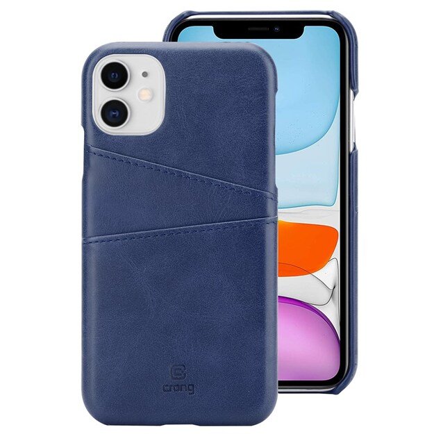 „Crong Neat Cover“ – PU odinis dėklas, skirtas „iPhone 11 Pro“ (mėlynas) 1