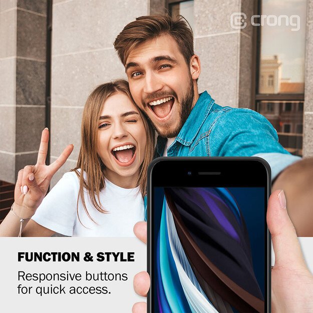 Crong Color Cover – lankstus dangtelis, skirtas iPhone 8/7 (mėlynas)