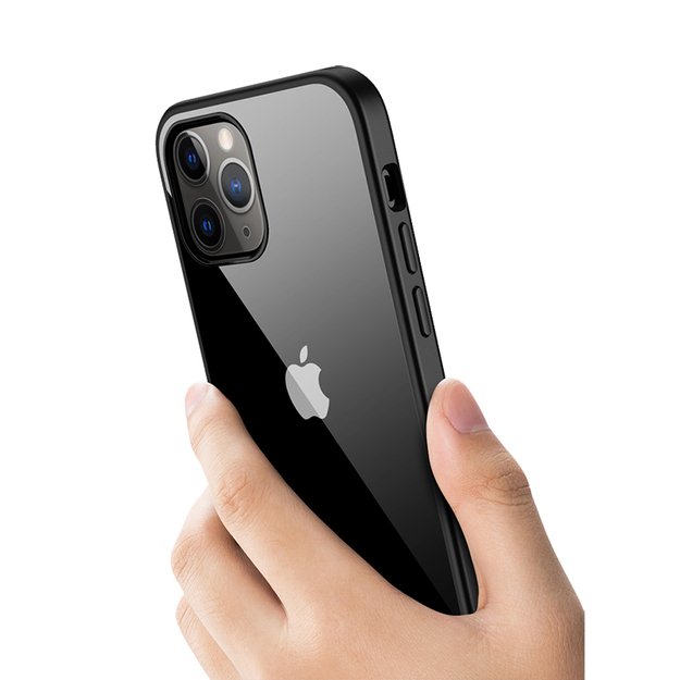 Crong Color Cover – lankstus dėklas, skirtas iPhone 12 Pro Max (mėlynas)