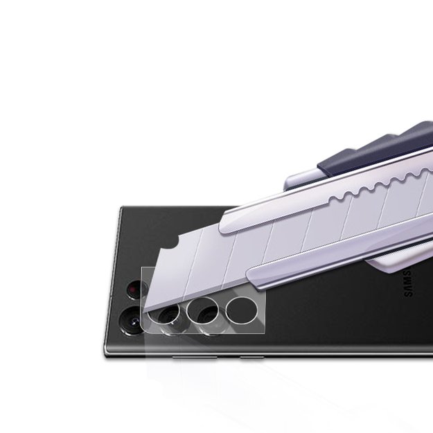 Mocolo Silk Camera Lens Glass – apsauginis stiklas, skirtas Samsung Galaxy S22 Ultra fotoaparato objektyvui 14