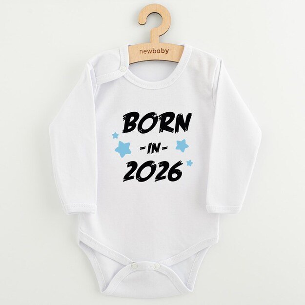 Children s printed body New Baby BORN IN 2026 blue, 56 (0-3m) 1
