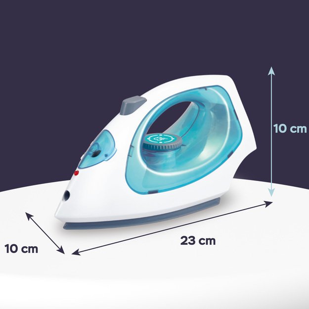 Steam iron with light and sound