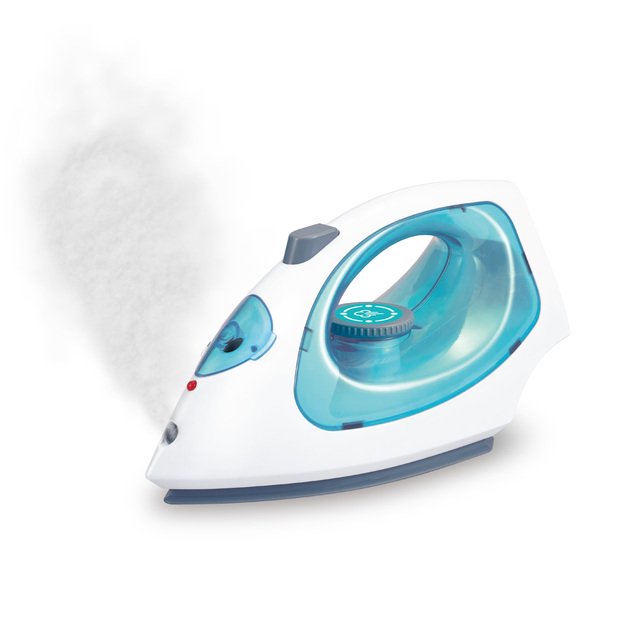 Steam iron with light and sound