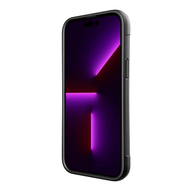 „X-Doria Raptic Clutch“ – biologiškai skaidus dėklas, skirtas „iPhone 14 Plus“ (3 m, patikrintas kritimo būdu) (juodas) 21