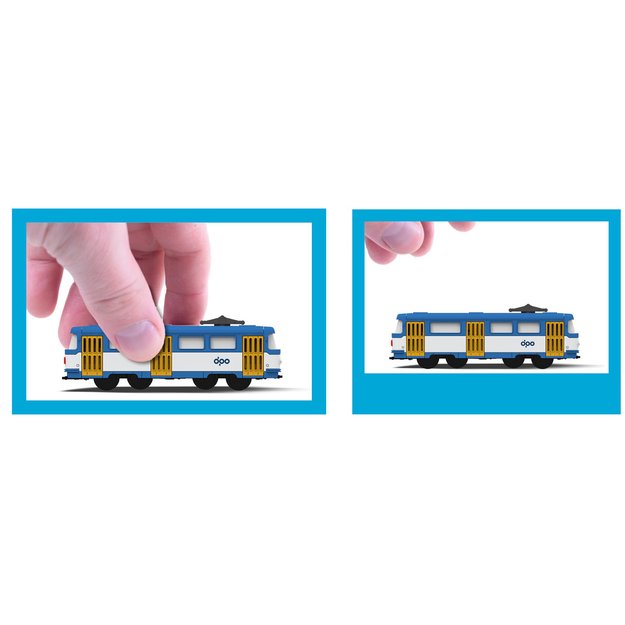 Metal tram mini DPO Ostrava 8.5 cm