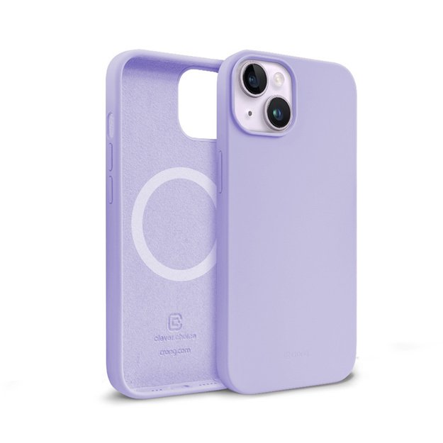 „Crong Color Cover“ magnetinis dėklas, skirtas „iPhone 14 Plus“ (violetinė)