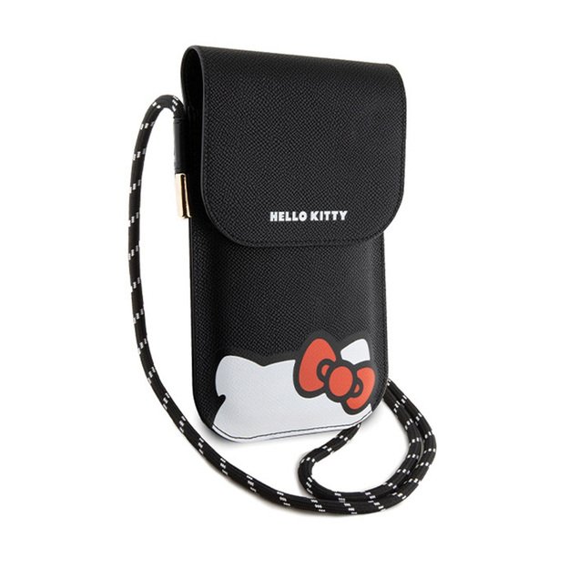 Hello Kitty Leather Hiding Kitty Cord - Phone crossbody bag (black) 3