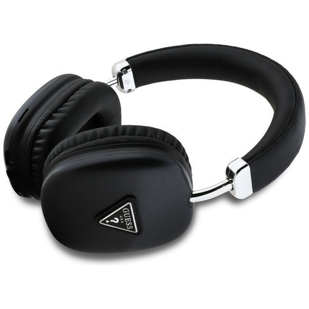 Guess Metallic Triangle Logo - Wireless Over-Ear Headphones Bluetooth V5.3 (black) 2