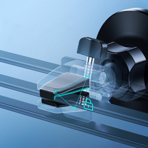 Crong Carclip Magnetic – MagSafe magnetinis laikiklis automobilyje (juodas) 8