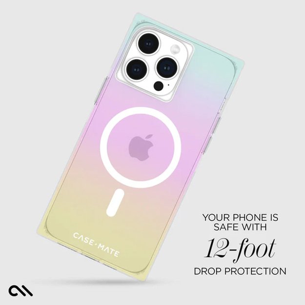 Case-Mate BLOX MagSafe – iPhone 15 Pro Max dėklas (Rainbow Frosting) 21