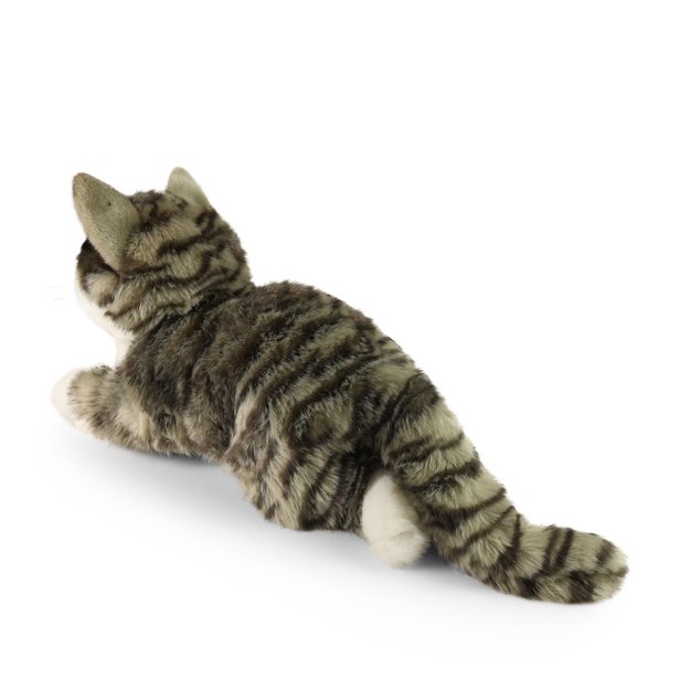 Plush gray tabby cat 40 cm ECO-FRIENDLY