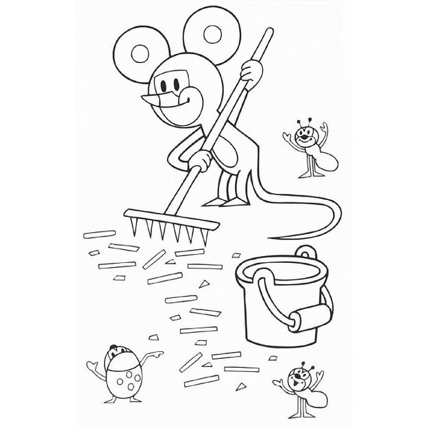 the A5 coloring book The Mole