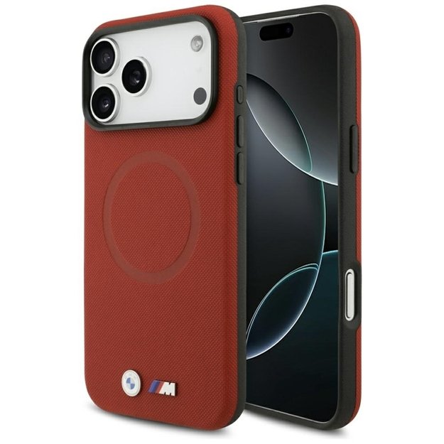 BMW M FW Metal Logo MagSafe - Case iPhone 17 Pro Max (red)