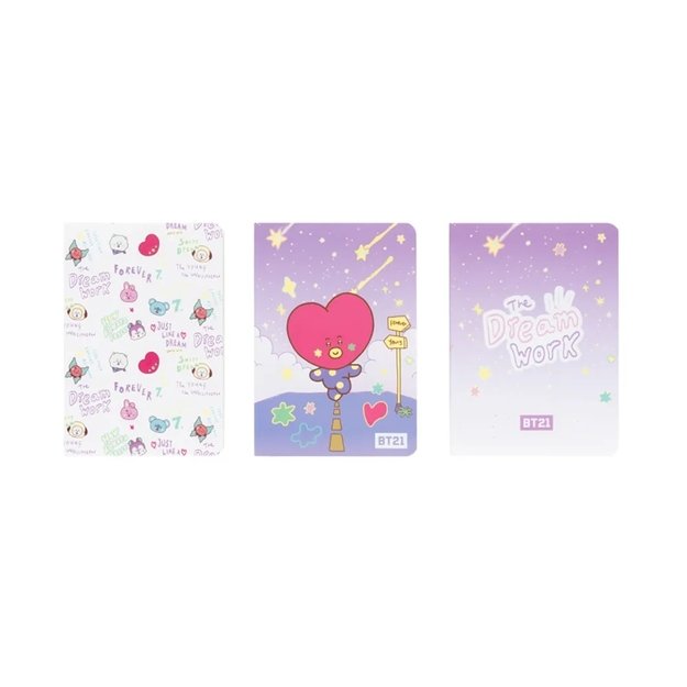 BT21 - Set of A6 notebooks TATA (3 pieces) 2