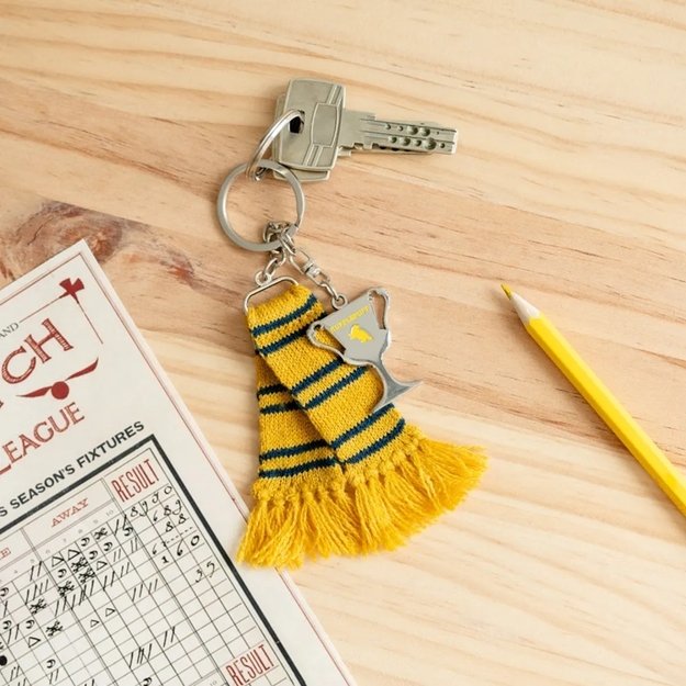 Harry Potter - Hufflepuff Scarf Keychain 3