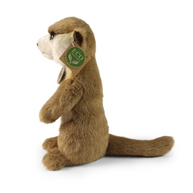 Rappa - Plush realistic meerkat mascot standing 23 cm Eco-Friendly Soft Collection 3