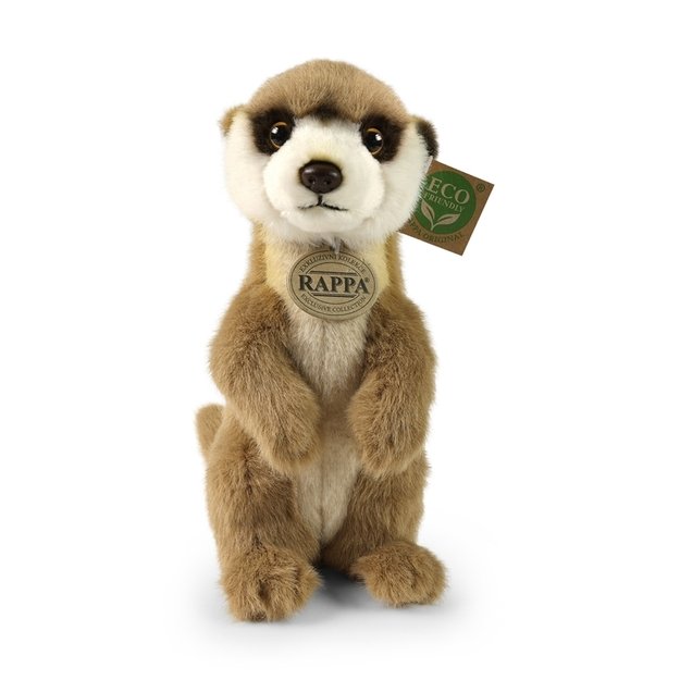Rappa - Plush realistic meerkat mascot standing 23 cm Eco-Friendly Soft Collection 2