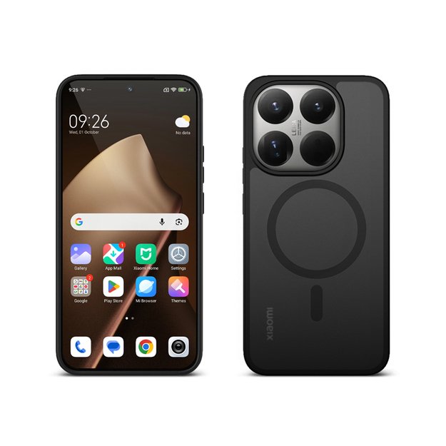 Crong Hybrid Matte Magnetic - Xiaomi 15T MagSafe Case (black) 3