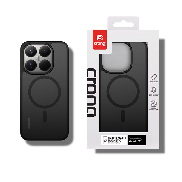 Crong Hybrid Matte Magnetic - Xiaomi 15T MagSafe Case (black) 6