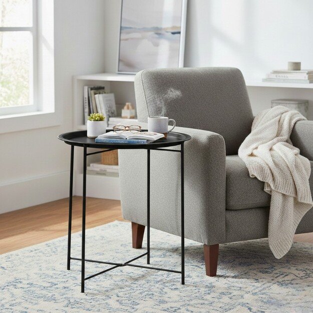 Arti Casa - 2-in-1 coffee table with removable tray 46x50 cm 2