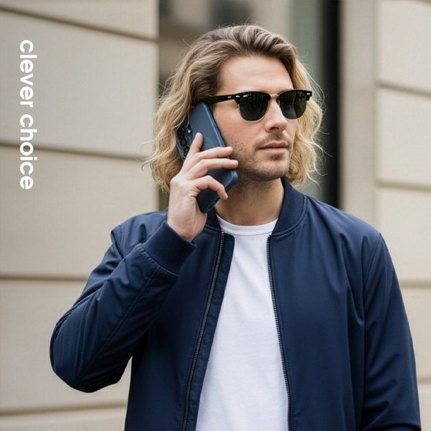 Crong Hybrid Matte Magnetic - MagSafe Case for Samsung Galaxy S25 (Navy Blue) 2