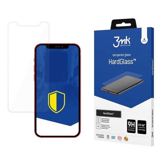 3mk HardGlass – grūdintas stiklas, skirtas iPhone iPhone 12 / iPhone 12 Pro