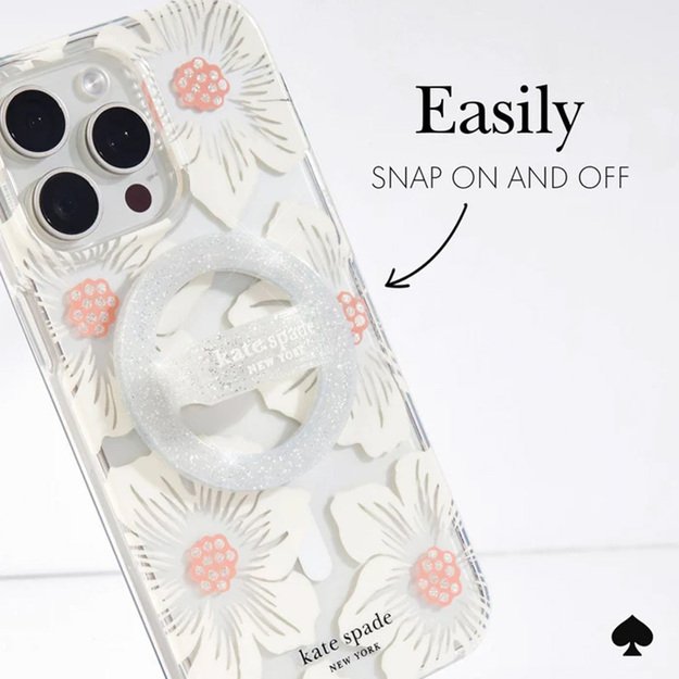 Kate Spade New York Magnetic Loop Grip - MagSafe pirštų laikiklis (The Sparkle Silver) 7