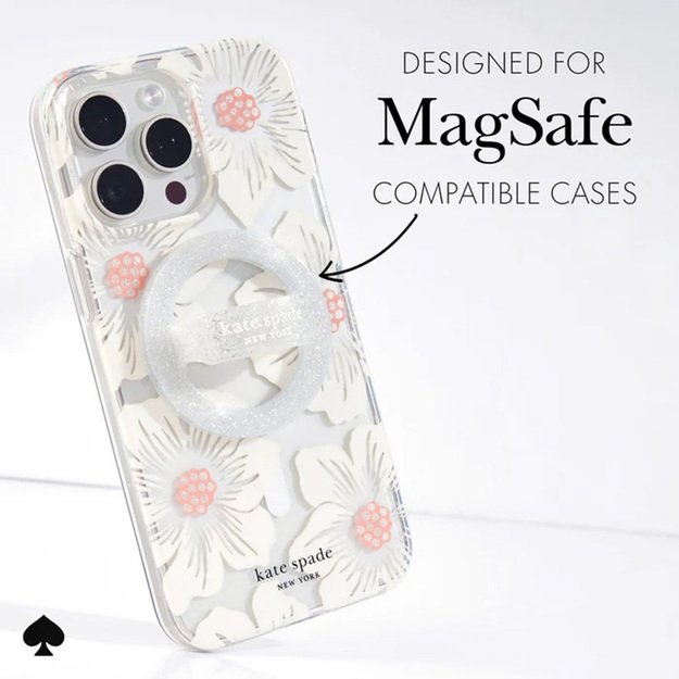 Kate Spade New York Magnetic Loop Grip - MagSafe pirštų laikiklis (The Sparkle Silver) 4