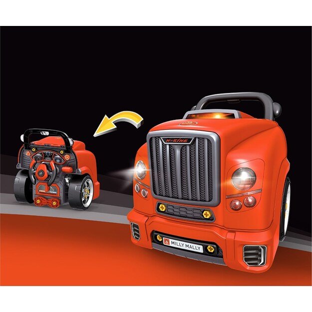 Realistic model of the front of the car with an opening hood Milly Mally N-GINE red 6