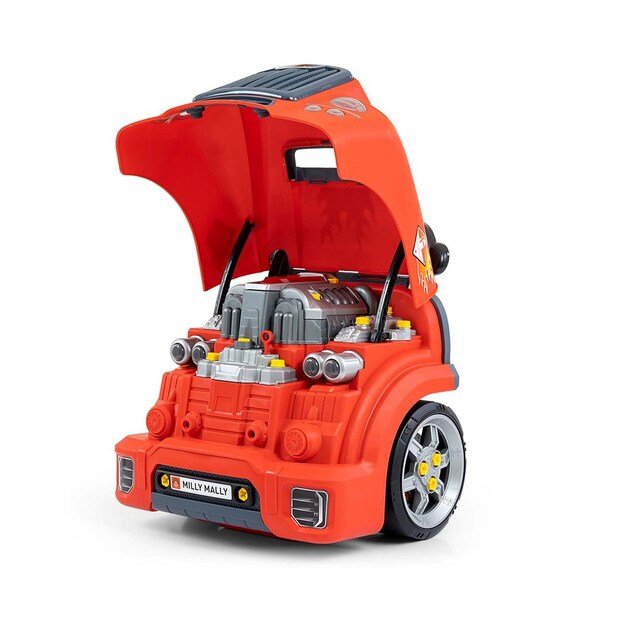 Realistic model of the front of the car with an opening hood Milly Mally N-GINE red 3