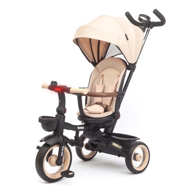 Luxury children s tricycle with lighting Milly Mally Twinkle beige